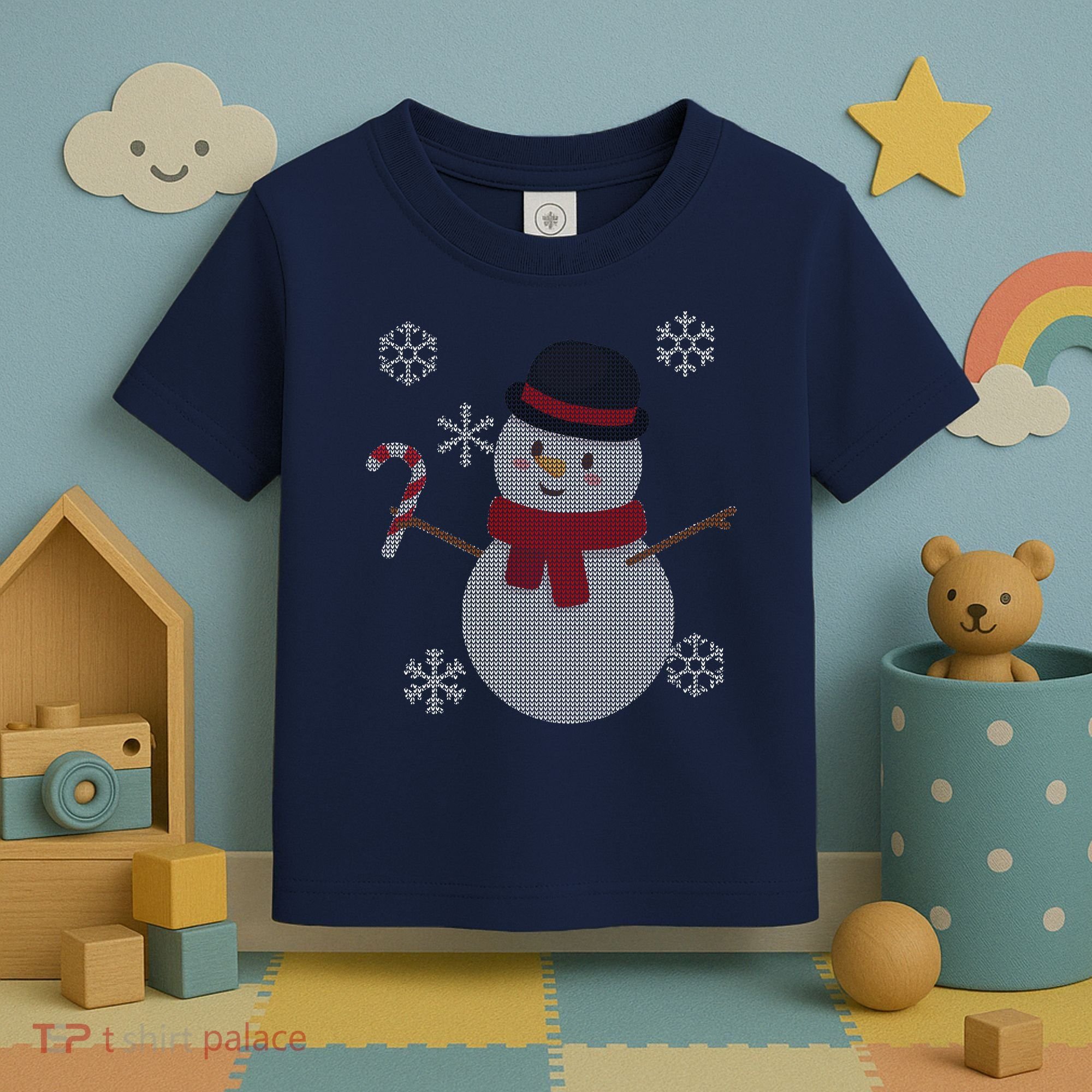 Classic Snowman Ugly Christmas Toddler T-Shirt