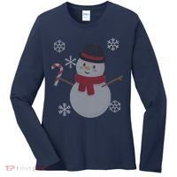 Classic Snowman Ugly Christmas Women's Long Sleeve Shirt thumb 0