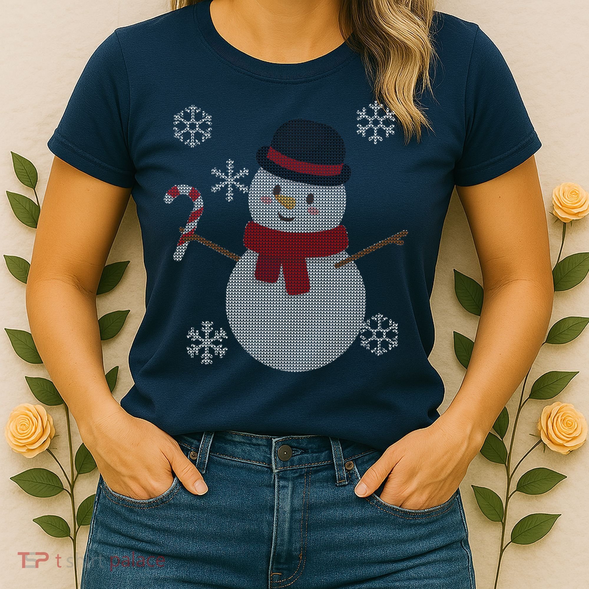 Classic Snowman Ugly Christmas Women's T-Shirt