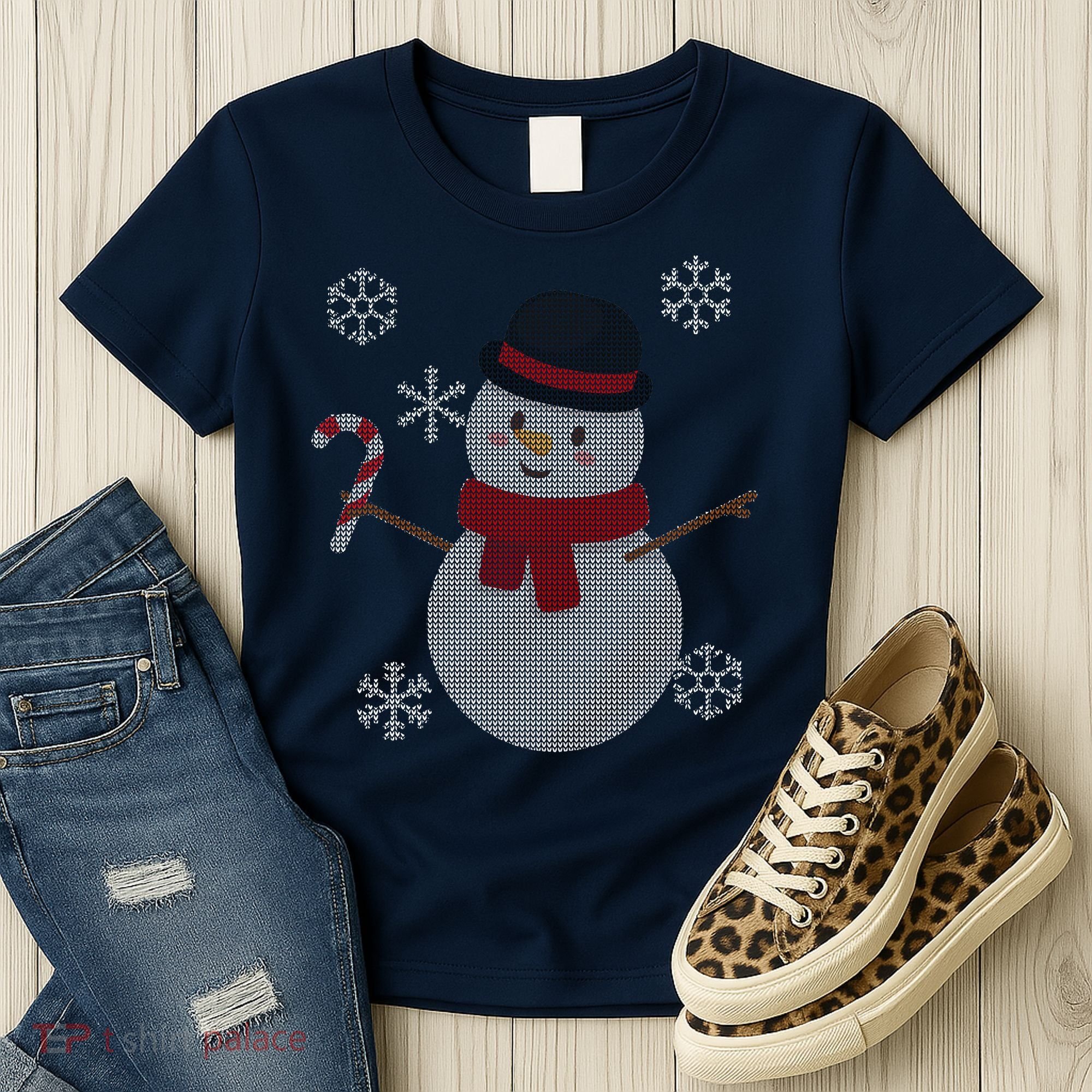 Classic Snowman Ugly Christmas Women's T-Shirt