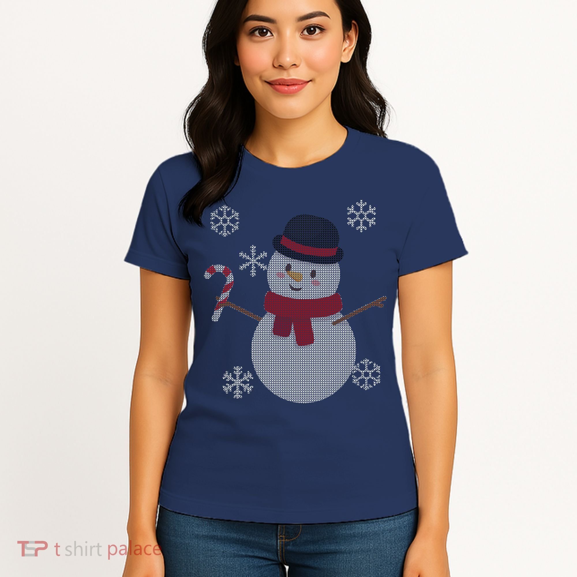 Classic Snowman Ugly Christmas Women's T-Shirt