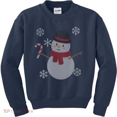 Classic Snowman Ugly Christmas Kids Sweatshirt