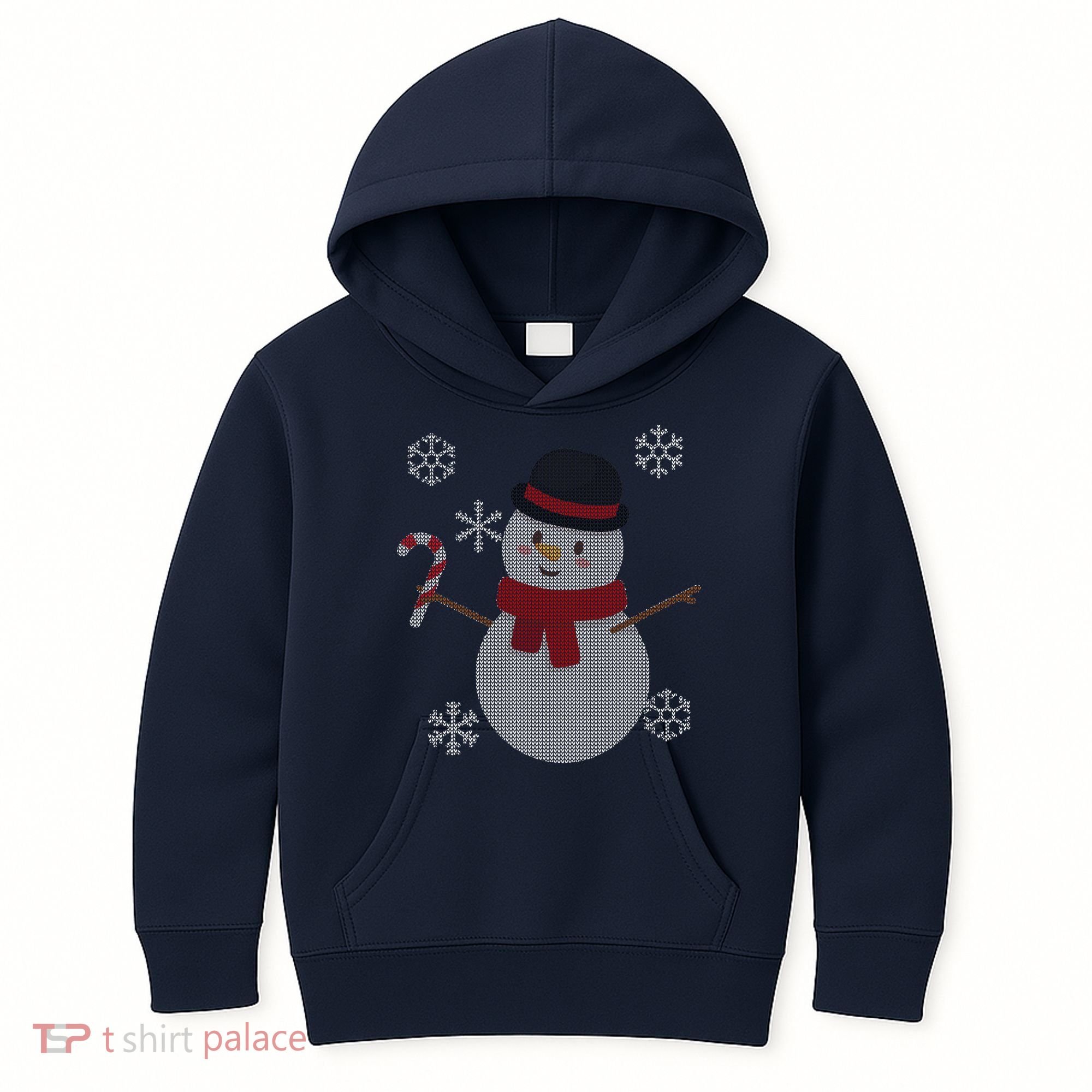 Classic Snowman Ugly Christmas Kids Hoodie