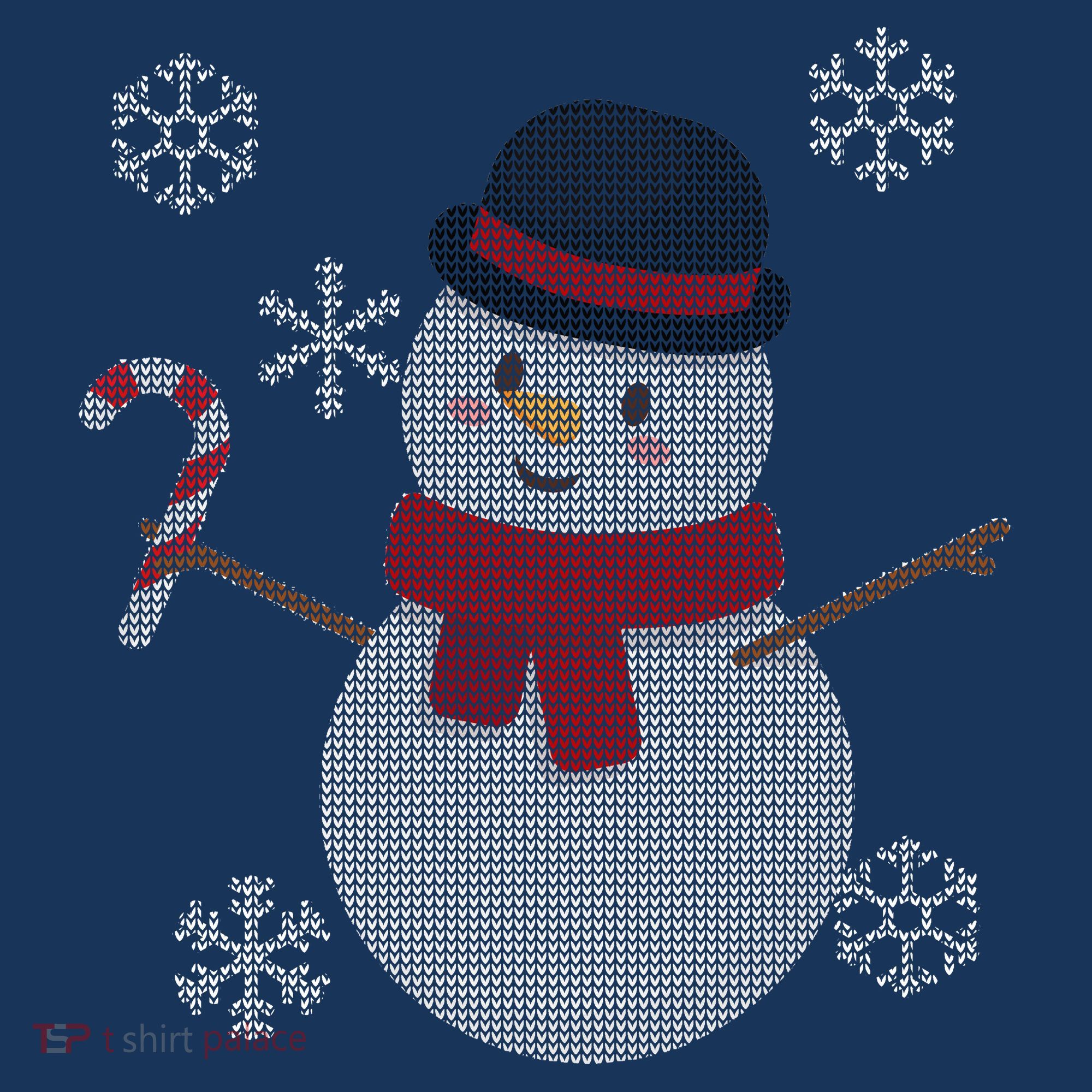 Classic Snowman Ugly Christmas Kids T-Shirt