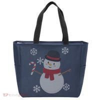 Classic Snowman Ugly Christmas Tote Bag thumb 0