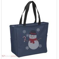 Classic Snowman Ugly Christmas Tote Bag thumb 2