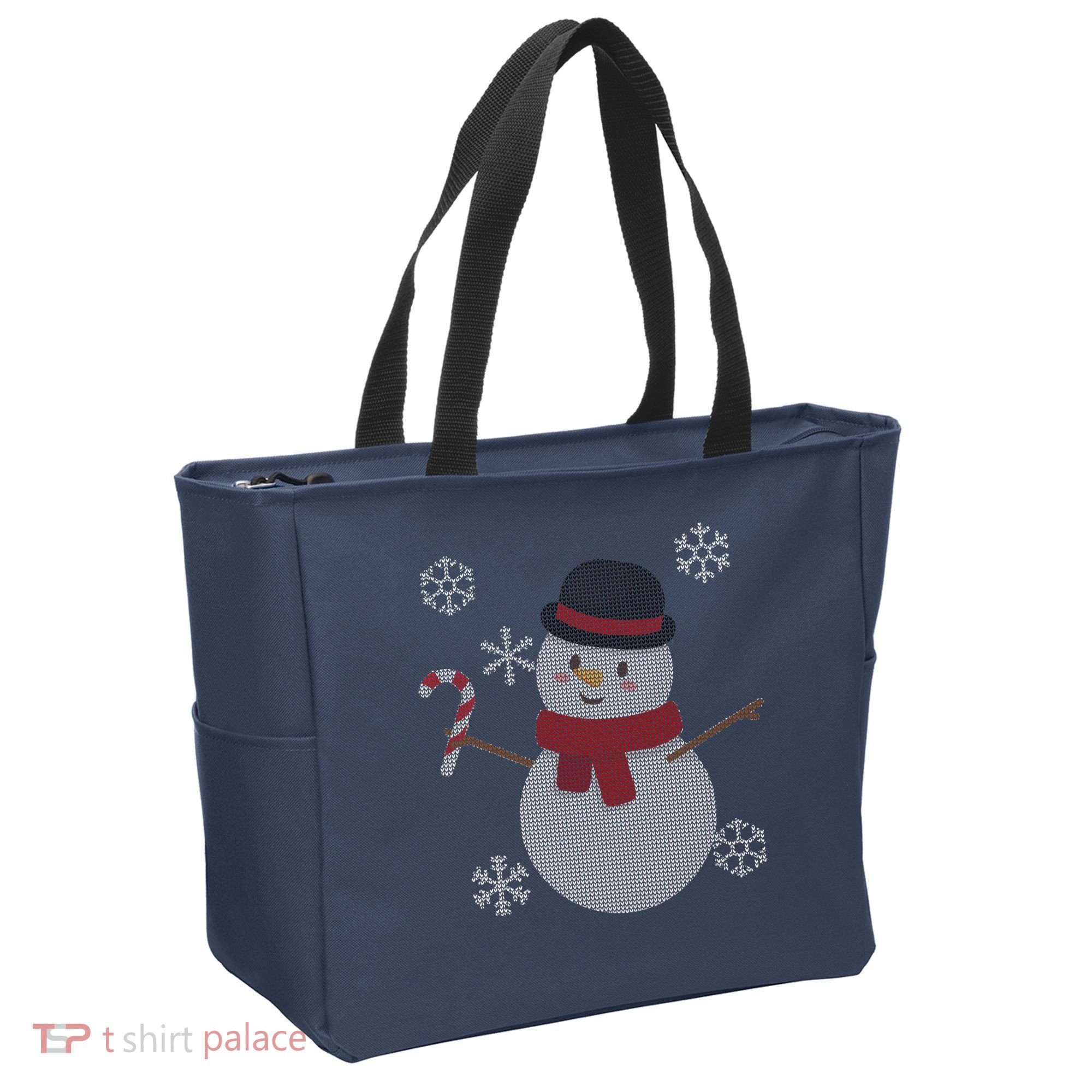 Classic Snowman Ugly Christmas Tote Bag