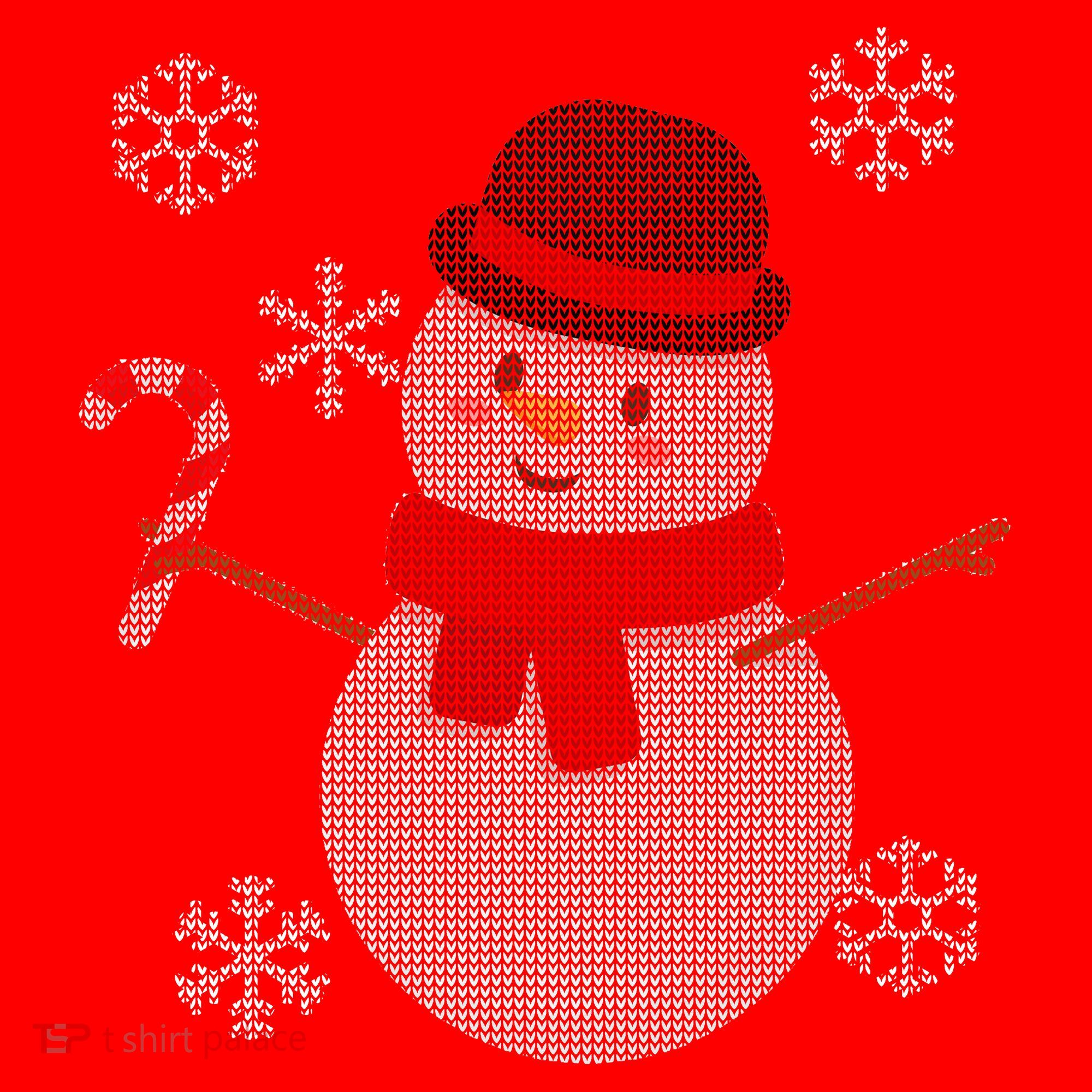 Classic Snowman Ugly Christmas Santa Hat