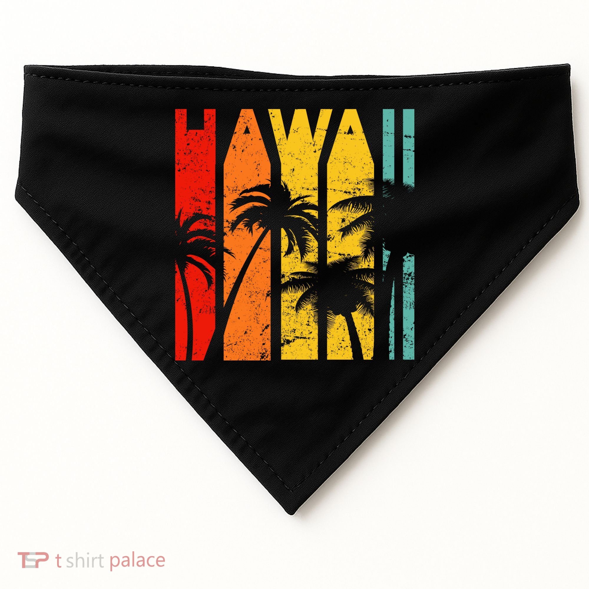 Classic Tropical Hawaii USA-Made Doggie Bandana