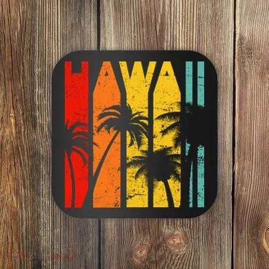 Classic Tropical Hawaii Coaster