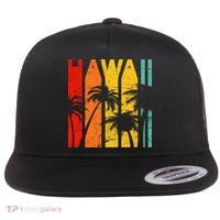 Classic Tropical Hawaii Flat Bill Trucker Hat thumb 0