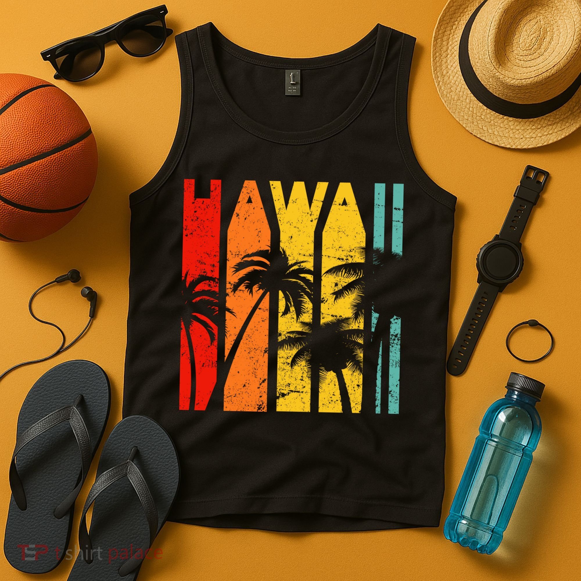 Classic Tropical Hawaii Tank Top