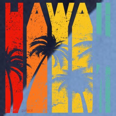 Classic Tropical Hawaii Raglan Baseball Sleeve Shirt