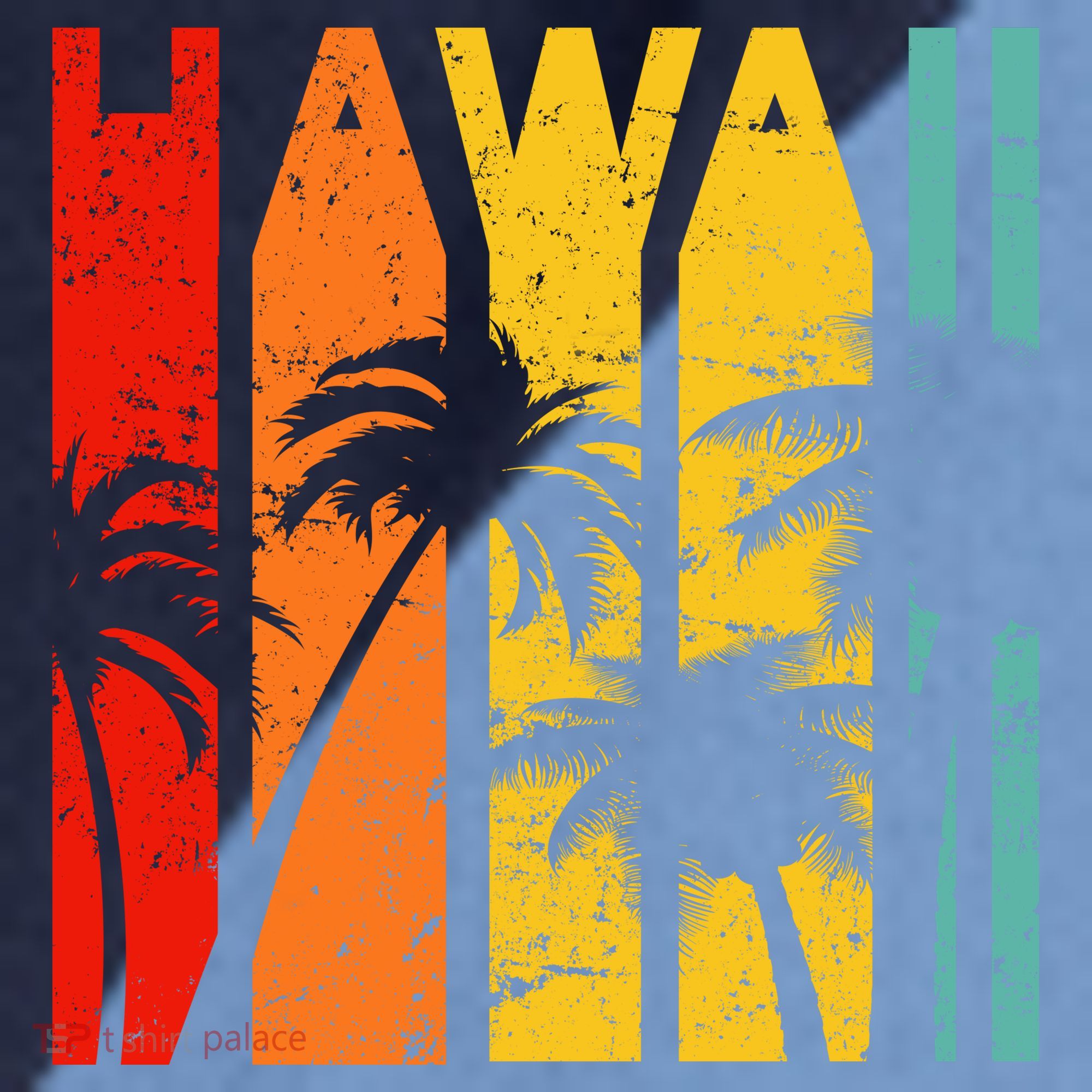 Classic Tropical Hawaii Raglan Baseball Sleeve Shirt