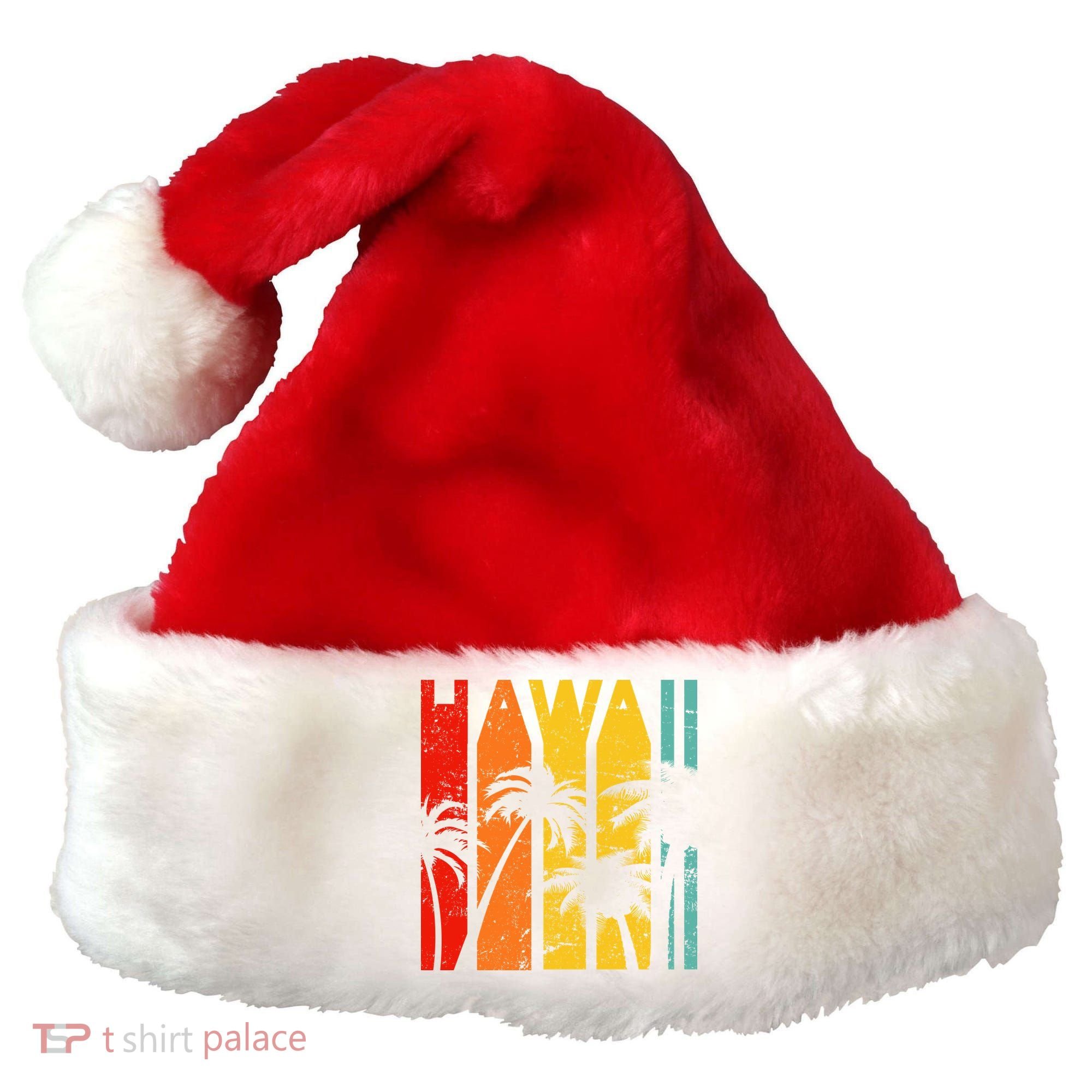 Classic Tropical Hawaii Santa Hat