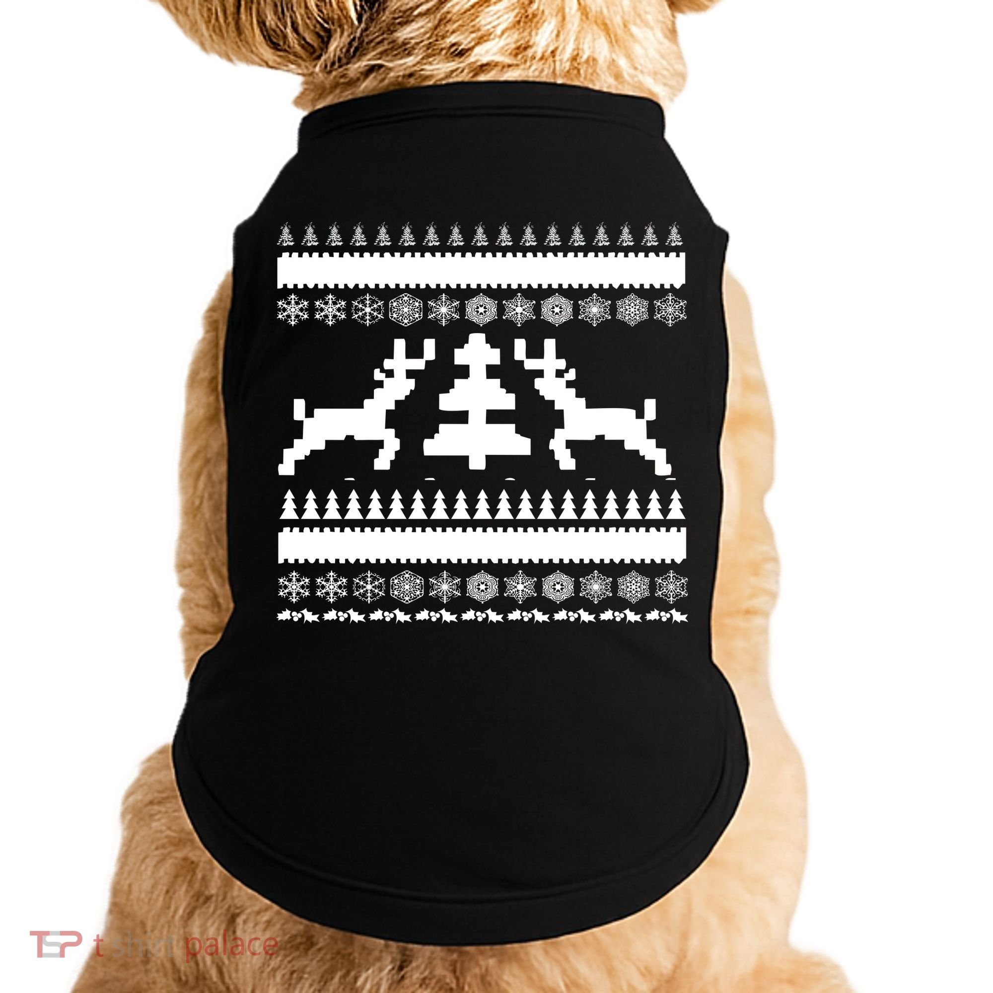 Classic Ugly Christmas Sweater Doggie Tank