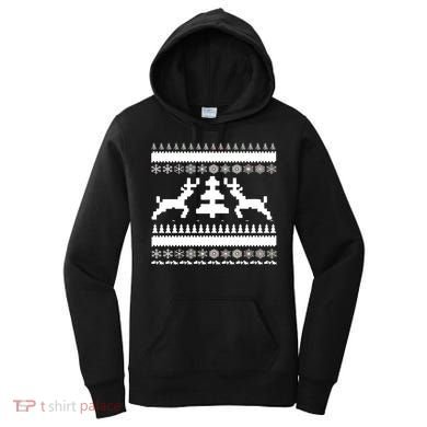 Classic Ugly Christmas Sweater Women's Hoodie