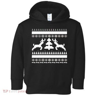 Classic Ugly Christmas Sweater Toddler Hoodie