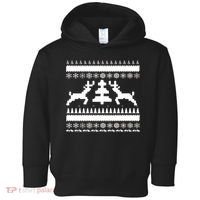 Classic Ugly Christmas Sweater Toddler Hoodie thumb 0