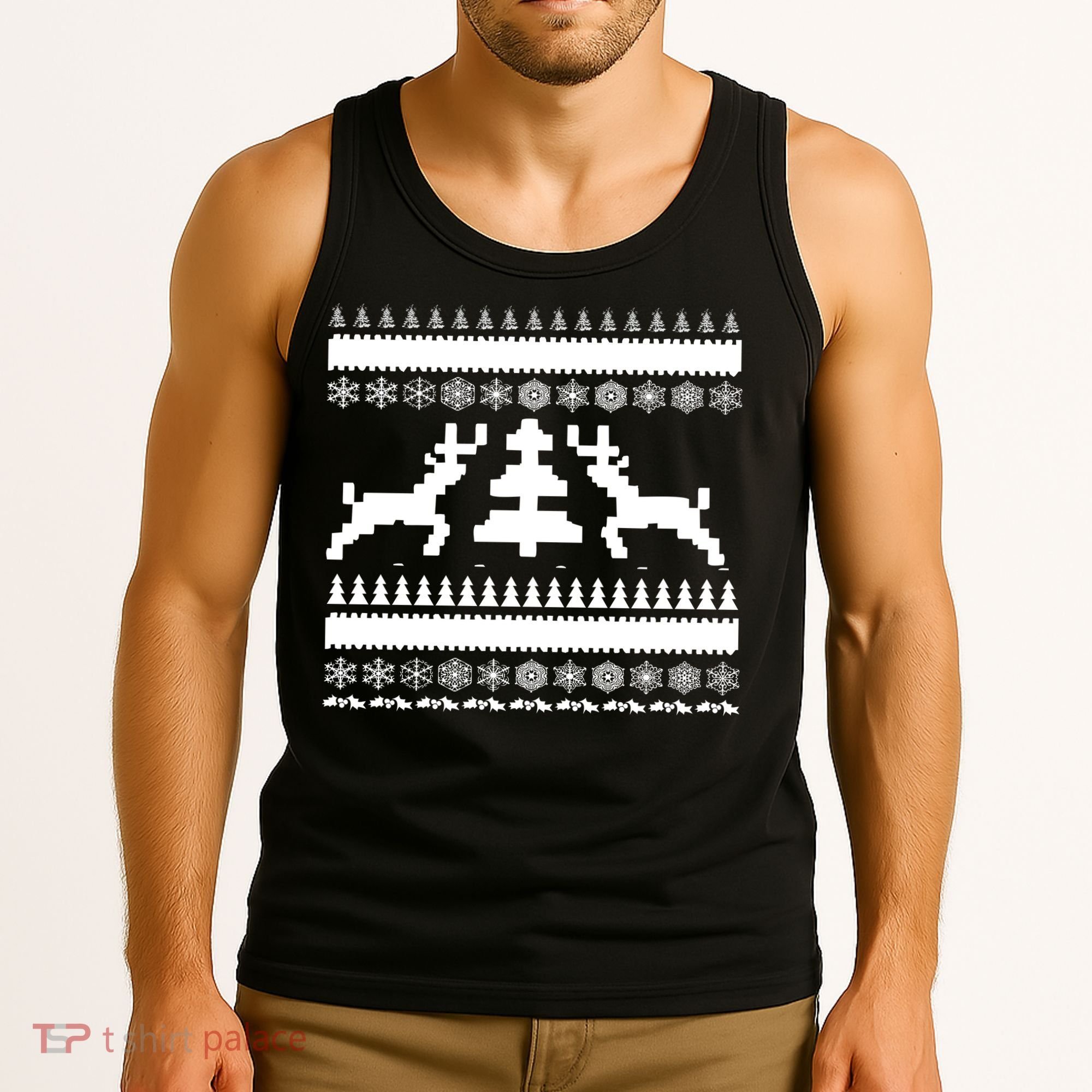 Classic Ugly Christmas Sweater Tank Top