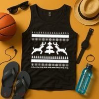 Classic Ugly Christmas Sweater Tank Top thumb 4