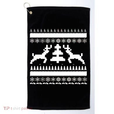 Classic Ugly Christmas Sweater Golf Towel