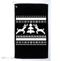 Classic Ugly Christmas Sweater Golf Towel thumb 0