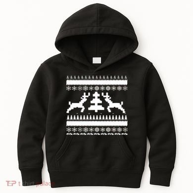 Classic Ugly Christmas Sweater Kids Hoodie