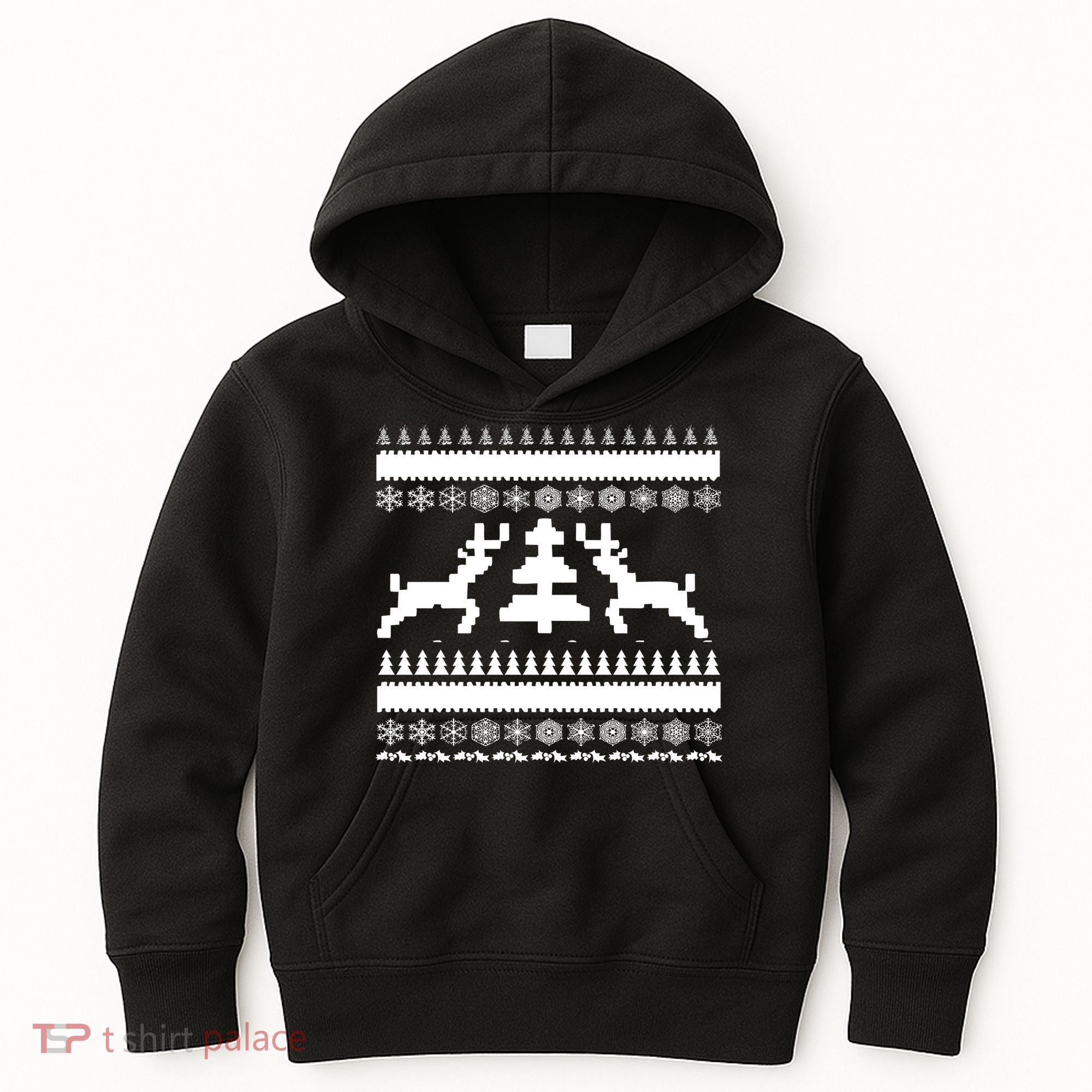 Classic Ugly Christmas Sweater Kids Hoodie