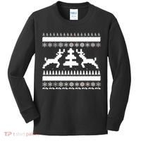 Classic Ugly Christmas Sweater Kids Long Sleeve Shirt thumb 0