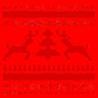 Classic Ugly Christmas Sweater Santa Hat thumb 1