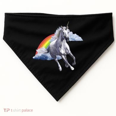 Classic Unicorn Rainbow USA-Made Doggie Bandana