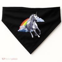 Classic Unicorn Rainbow USA-Made Doggie Bandana thumb 0