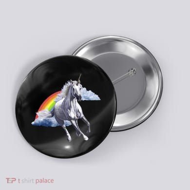 Classic Unicorn Rainbow Button