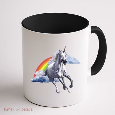 Classic Unicorn Rainbow Coffee Mug back