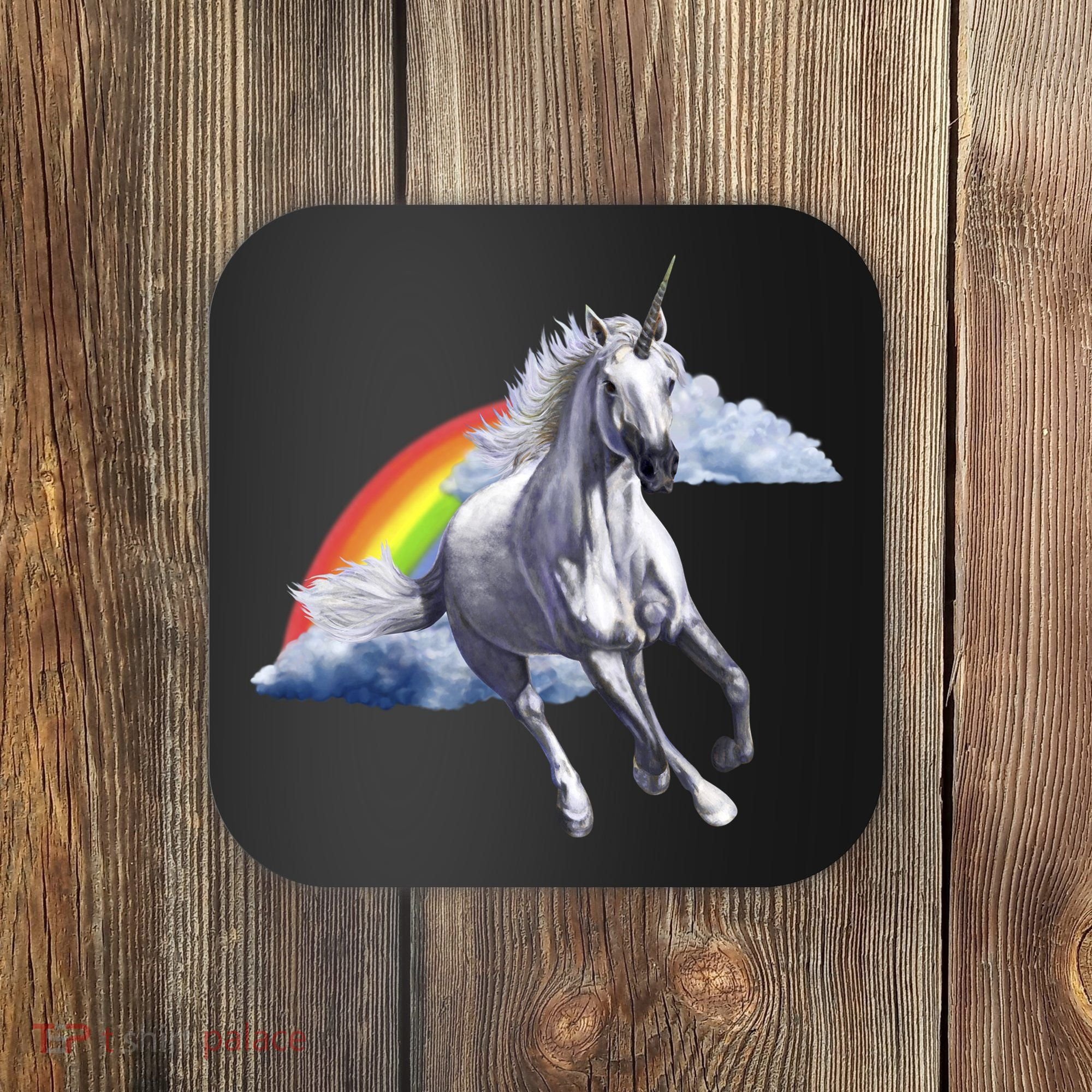 Classic Unicorn Rainbow Coaster