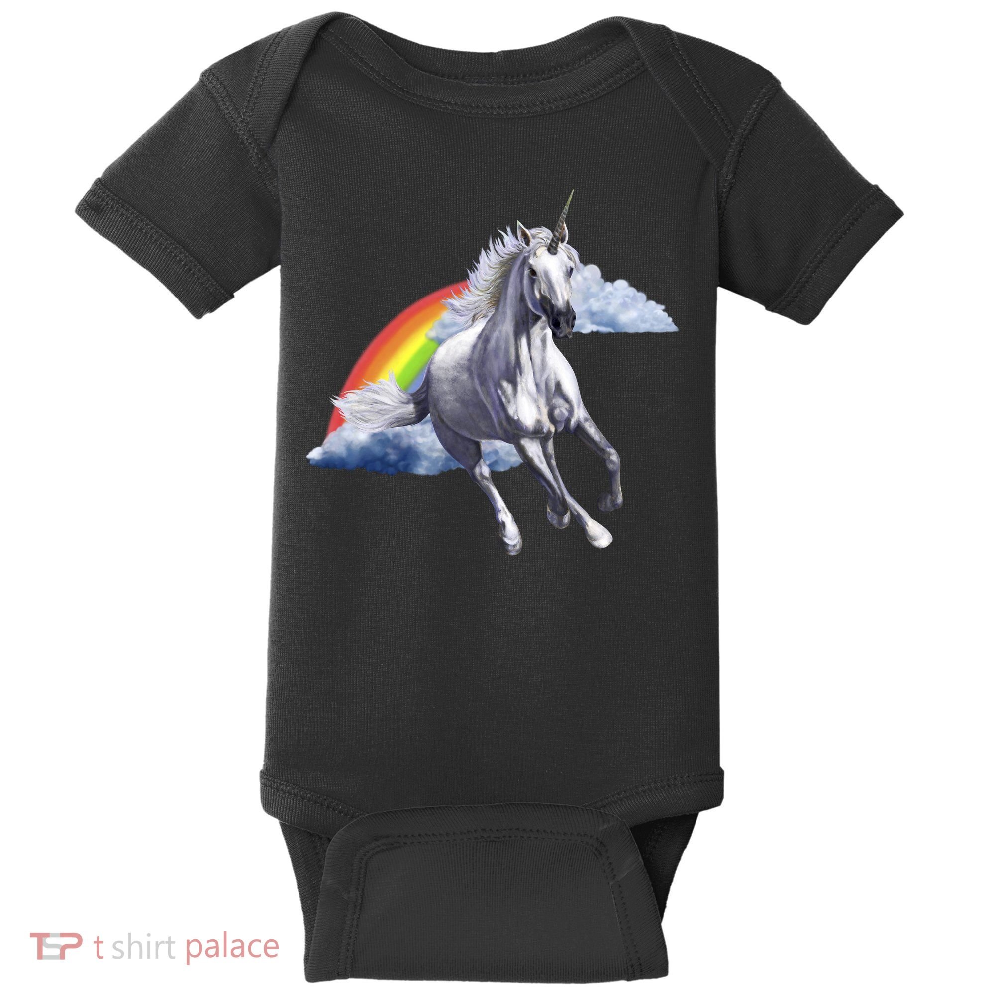 Classic Unicorn Rainbow Baby Bodysuit