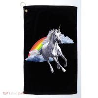 Classic Unicorn Rainbow Golf Towel thumb 0