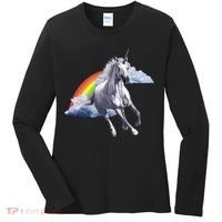Classic Unicorn Rainbow Women's Long Sleeve Shirt thumb 0
