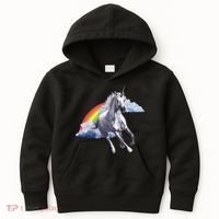 Classic Unicorn Rainbow Kids Hoodie thumb 0