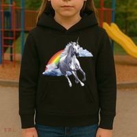 Classic Unicorn Rainbow Kids Hoodie thumb 3