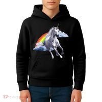 Classic Unicorn Rainbow Kids Hoodie thumb 4