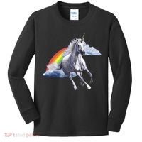 Classic Unicorn Rainbow Kids Long Sleeve Shirt thumb 0