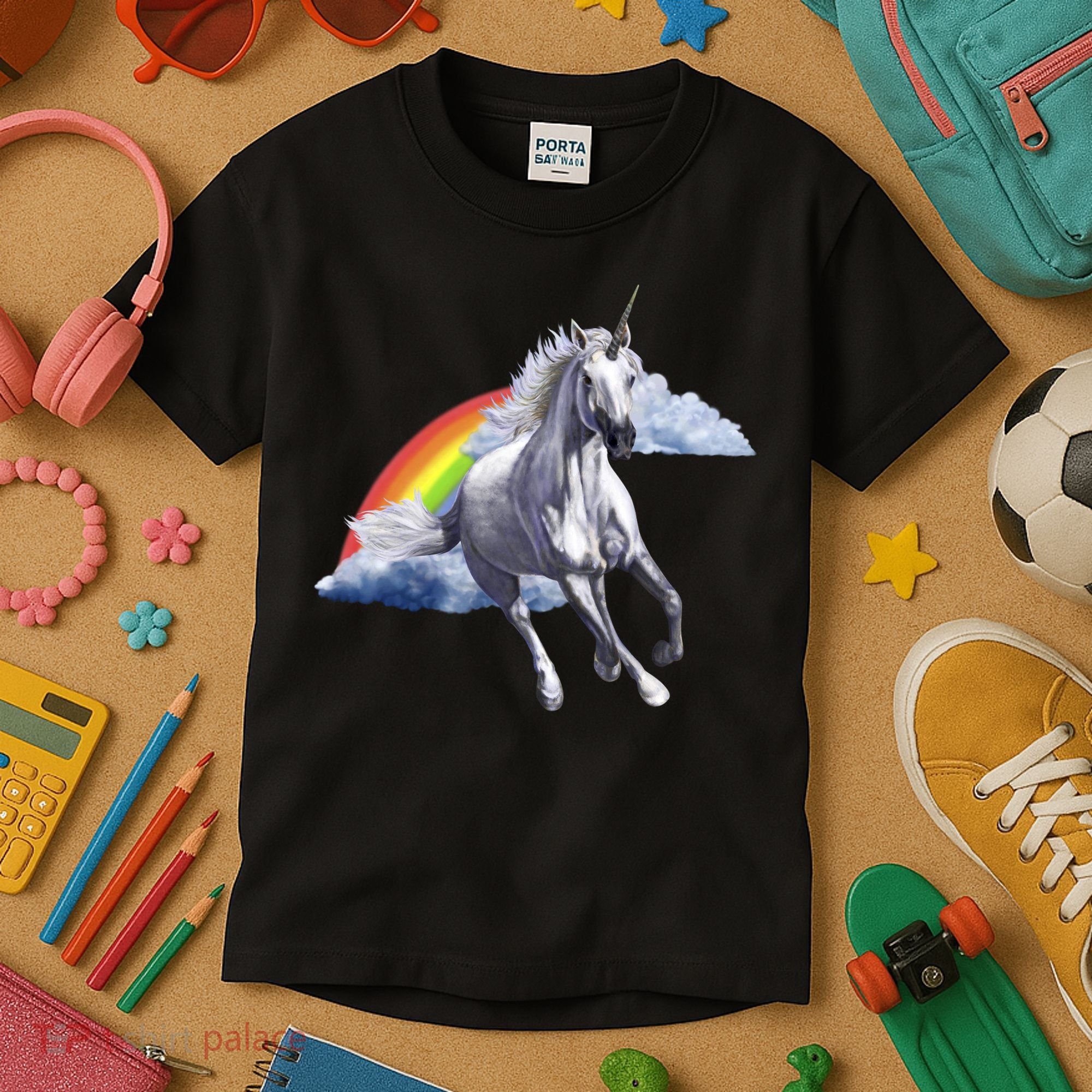 Classic Unicorn Rainbow Kids T-Shirt