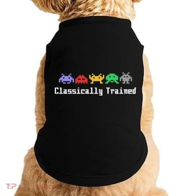 Classically Trained 80's Video Game Aliens Doggie Tank