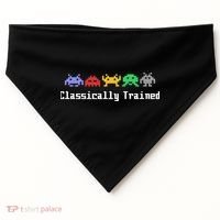 Classically Trained 80's Video Game Aliens USA-Made Doggie Bandana thumb 0