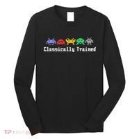 Classically Trained 80's Video Game Aliens Long Sleeve Shirt thumb 0