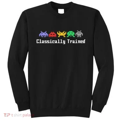 Classically Trained 80's Video Game Aliens Sweatshirt