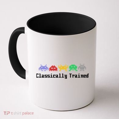 Classically Trained 80's Video Game Aliens Coffee Mug