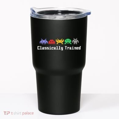Classically Trained 80's Video Game Aliens Tumbler